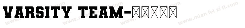 Varsity Team字体转换